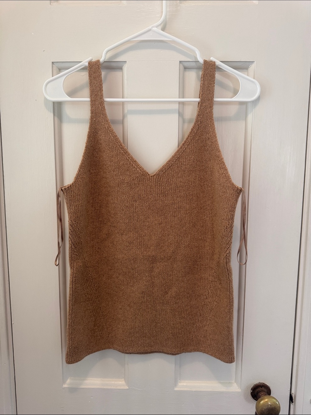Old Navy V-Neck Knit Tank Top - Tan Brown